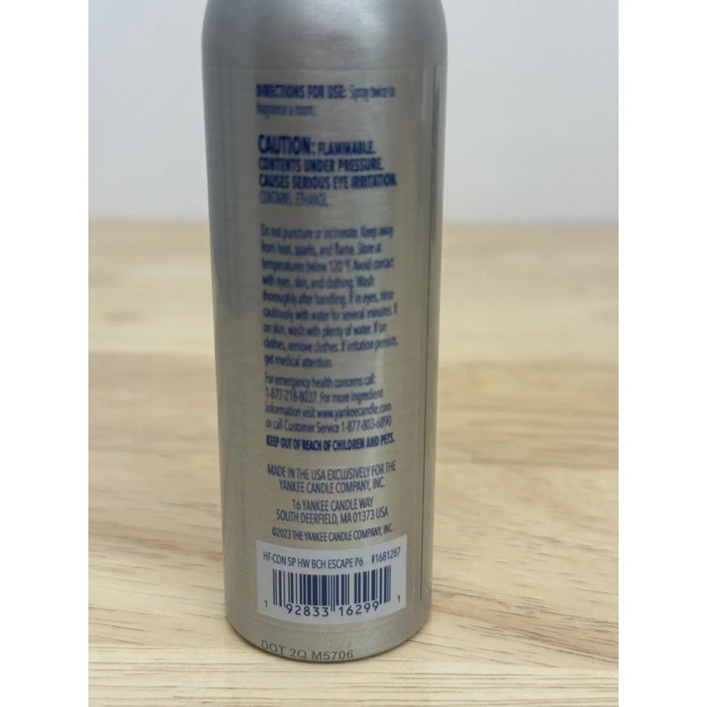 1 Yankee Candle OCEAN AIR Room Spray Perfume Mini 1.5 oz‎ - Picture 3 of 3